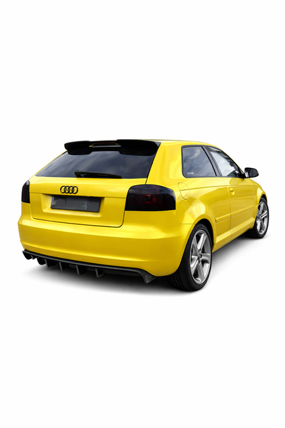 💕ART.0062  DIFFUSORE AUDI A3 8P 2008-2012 3/5 PORTE LOOK RS3 NERO LUCIDO  💕