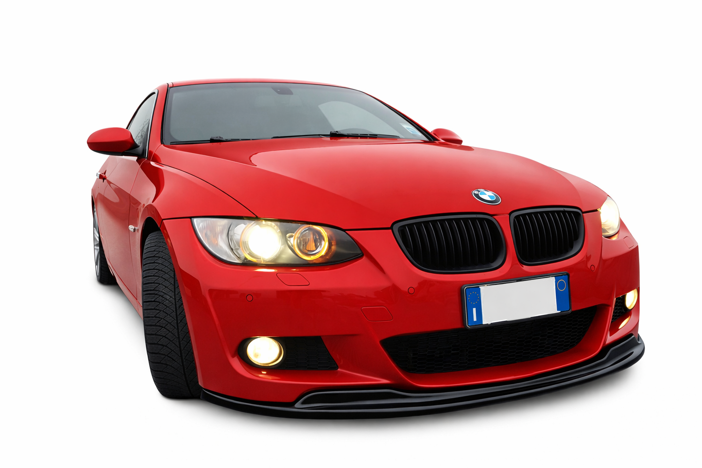 💕ART. 0692  SPLITTER BMW SERIE 3 E92 E93 MTECH 2005-2010 NERO LUCIDO💕