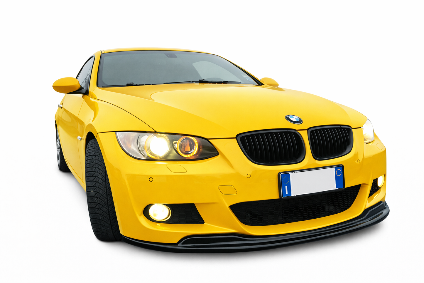 💕ART. 0692  SPLITTER BMW SERIE 3 E92 E93 MTECH 2005-2010 NERO LUCIDO💕