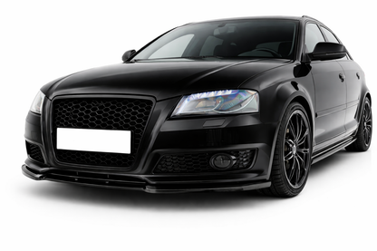 💕ART.8941 SPLITTER AUDI A3 8P 2008-2012  NERO  LUCIDO💕