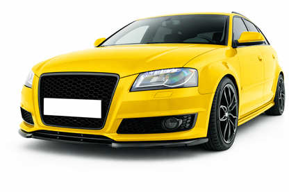 💕ART.8941 SPLITTER AUDI A3 8P 2008-2012  NERO  LUCIDO💕