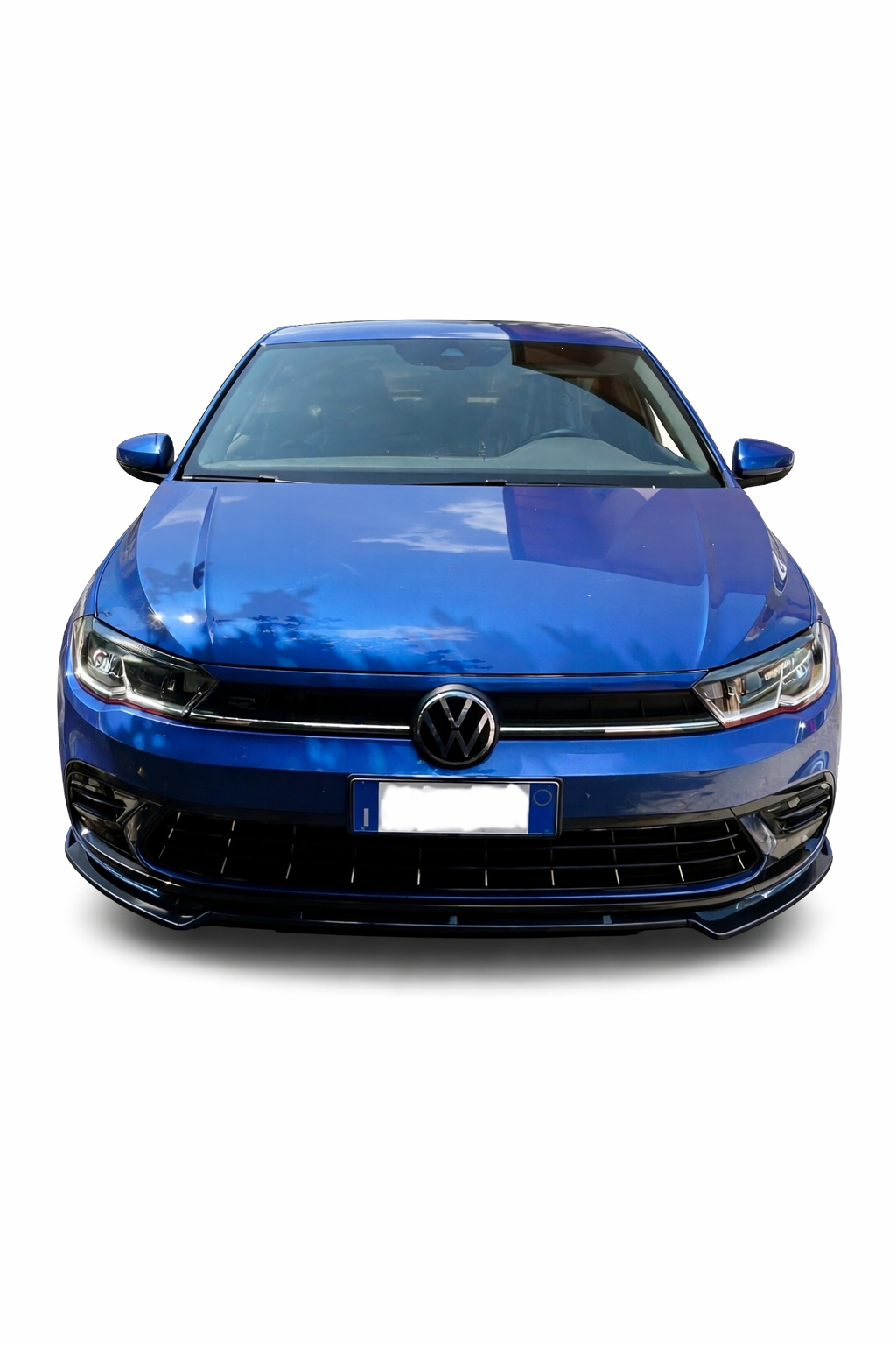 💕ART.1090 SPLITTER VW POLO AW1 STANDARD+ RLINE+GTI EVO NERO LUCIDO 💕