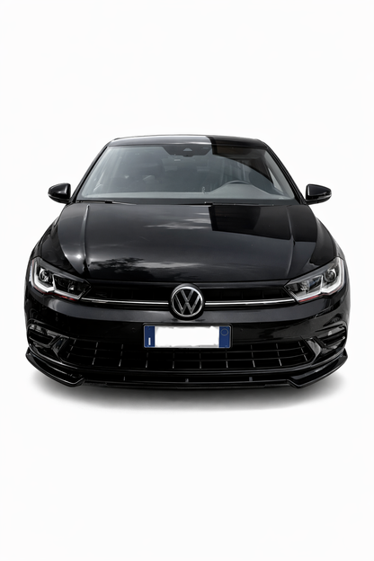💕ART.1090 SPLITTER VW POLO AW1 STANDARD+ RLINE+GTI EVO NERO LUCIDO 💕
