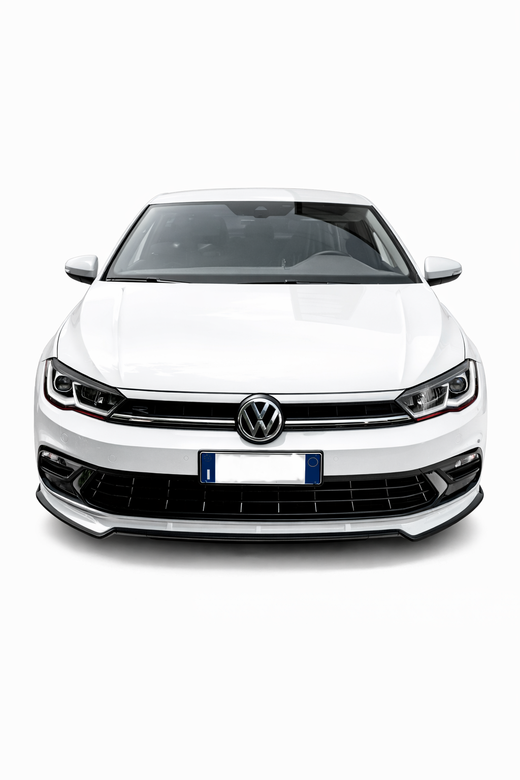 💕ART.1090 SPLITTER VW POLO AW1 STANDARD+ RLINE+GTI EVO NERO LUCIDO 💕
