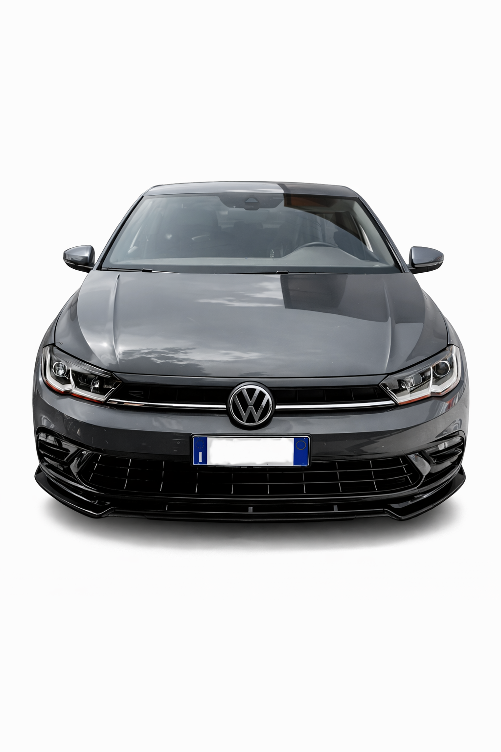 💕ART.1090 SPLITTER VW POLO AW1 STANDARD+ RLINE+GTI EVO NERO LUCIDO 💕