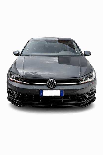 💕ART.1090 SPLITTER VW POLO AW1 STANDARD+ RLINE+GTI EVO NERO LUCIDO 💕