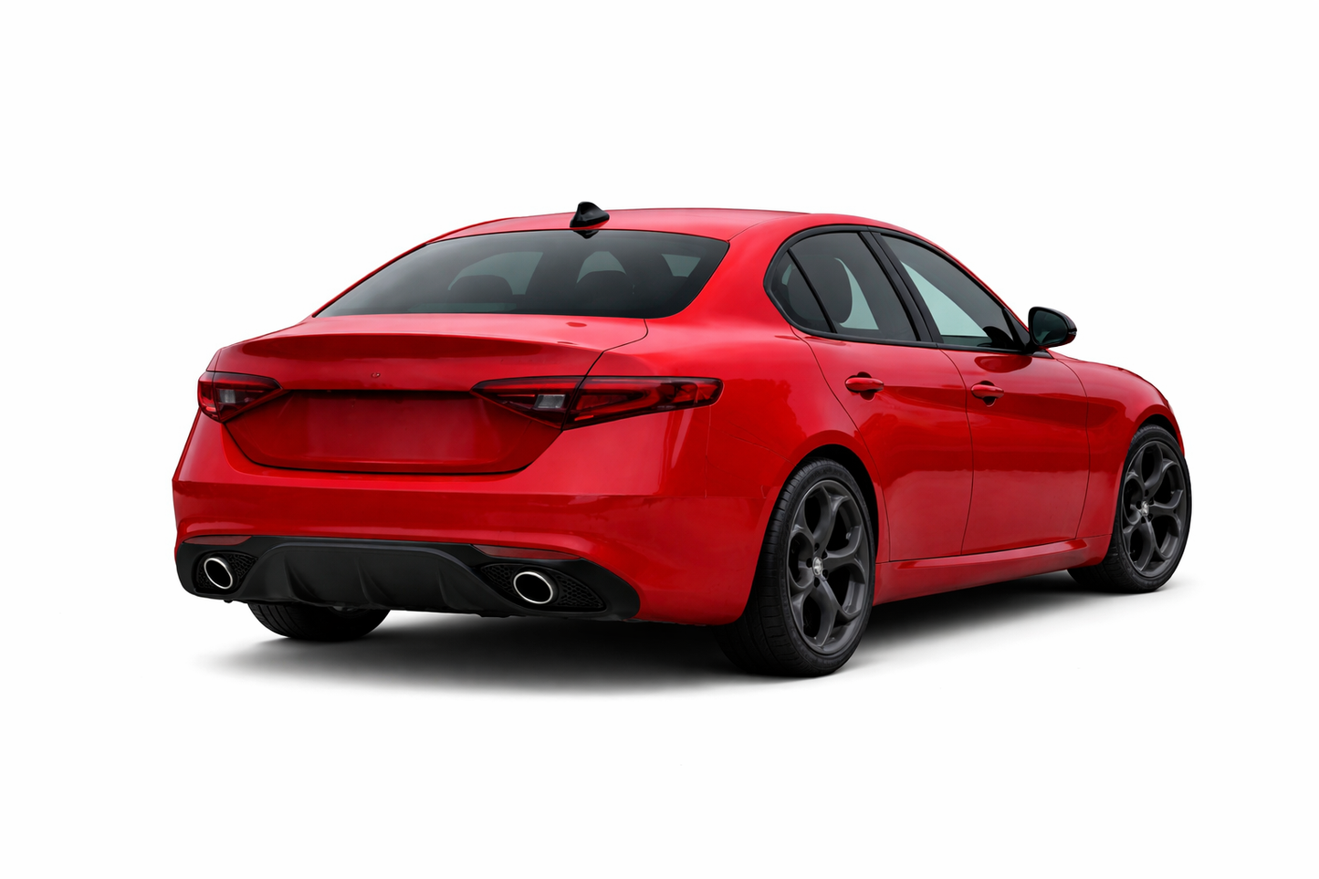 💕ART. 0222  DIFFUSORE ALFA ROMEO GIULIA 16-21 LOOK VELOCE OPACO+TERMINALI 💕