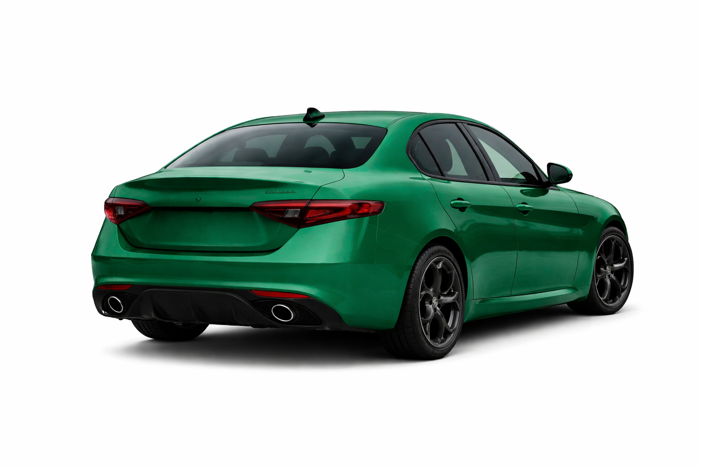💕ART. 0222  DIFFUSORE ALFA ROMEO GIULIA 16-21 LOOK VELOCE OPACO+TERMINALI 💕