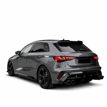 💕ART.8798  Diffusore Audi A3 (8Y) S-Line/S3 Facelift 2025+ Nero Lucido💕