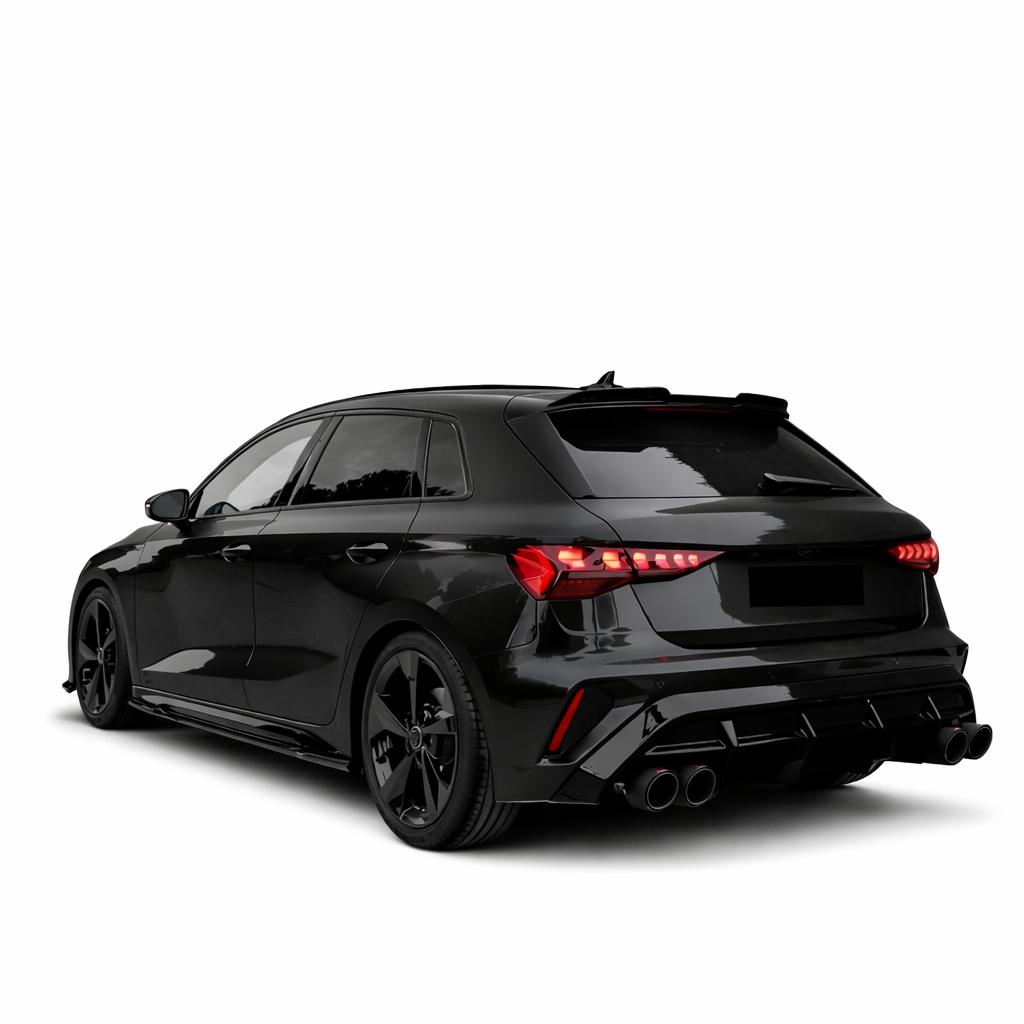 💕ART.8798  Diffusore Audi A3 (8Y) S-Line/S3 Facelift 2025+ Nero Lucido💕