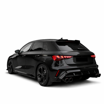 💕ART.8798  Diffusore Audi A3 (8Y) S-Line/S3 Facelift 2025+ Nero Lucido💕