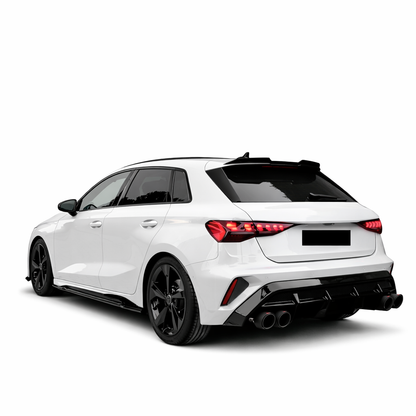 💕ART.8798  Diffusore Audi A3 (8Y) S-Line/S3 Facelift 2025+ Nero Lucido💕