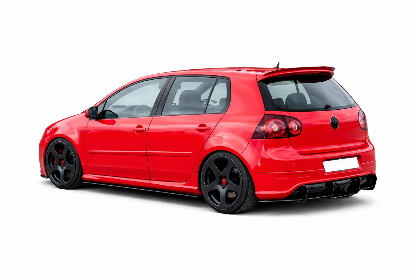 💕ART.0476 SOTTO MINIGONNE VW GOLF V 185CM NERO  LUCIDO💕