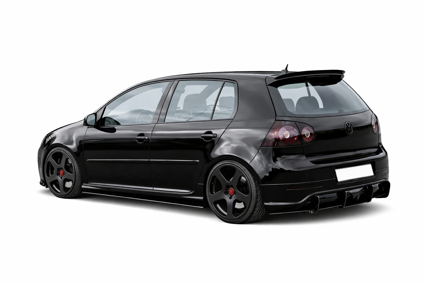 💕ART.0476 SOTTO MINIGONNE VW GOLF V 185CM NERO  LUCIDO💕