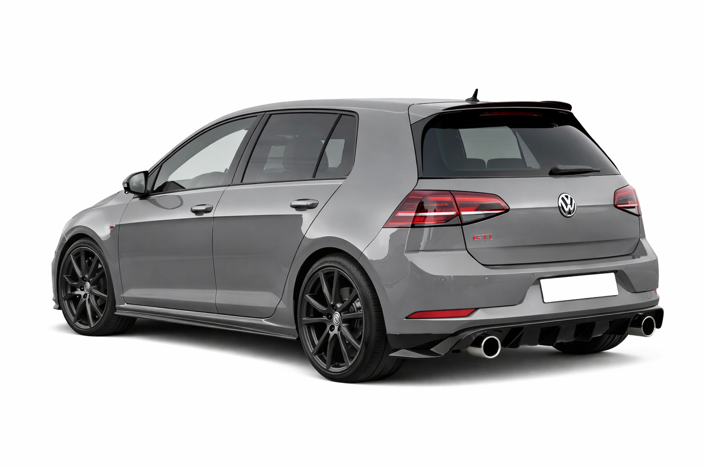 💕ART.3084 Diffusore Posteriore Volkswagen Golf 7 Look TCR Nero lucido💕