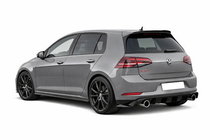 💕ART.3084 Diffusore Posteriore Volkswagen Golf 7 Look TCR Nero lucido💕