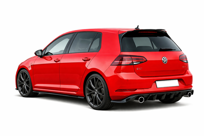 💕ART.3084 Diffusore Posteriore Volkswagen Golf 7 Look TCR Nero lucido💕