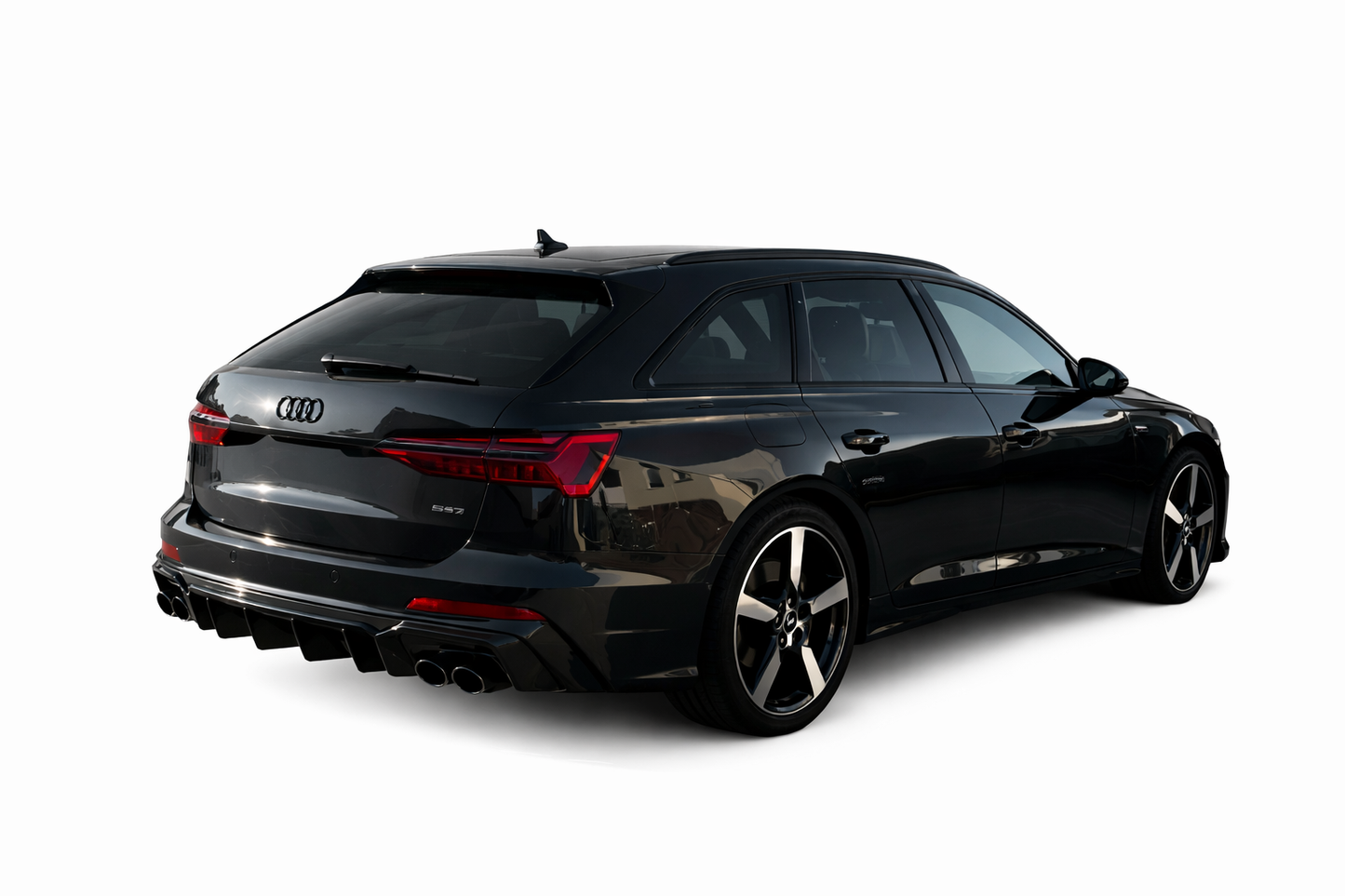 💕ART. 1792 DIFFUSORE AUDI  A6 C8 2018+ SLINE S6 NERO LUCIDO 💕