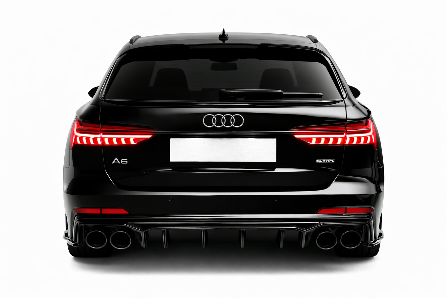💕ART. 1792 DIFFUSORE AUDI  A6 C8 2018+ SLINE S6 NERO LUCIDO 💕