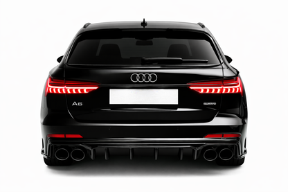 💕ART. 1792 DIFFUSORE AUDI  A6 C8 2018+ SLINE S6 NERO LUCIDO 💕