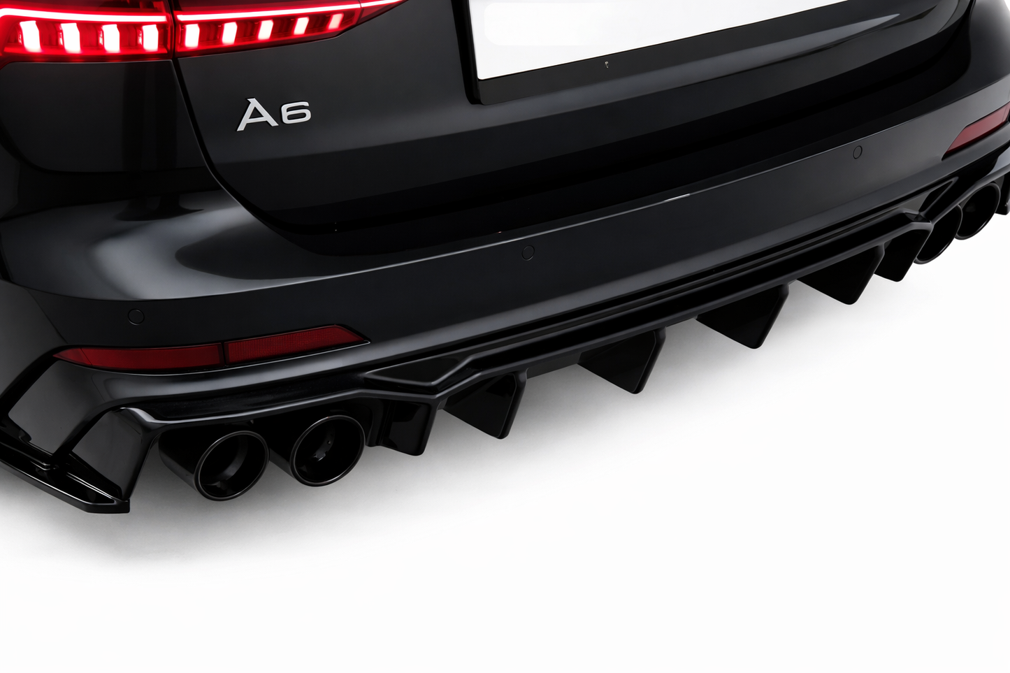 💕ART. 1792 DIFFUSORE AUDI  A6 C8 2018+ SLINE S6 NERO LUCIDO 💕