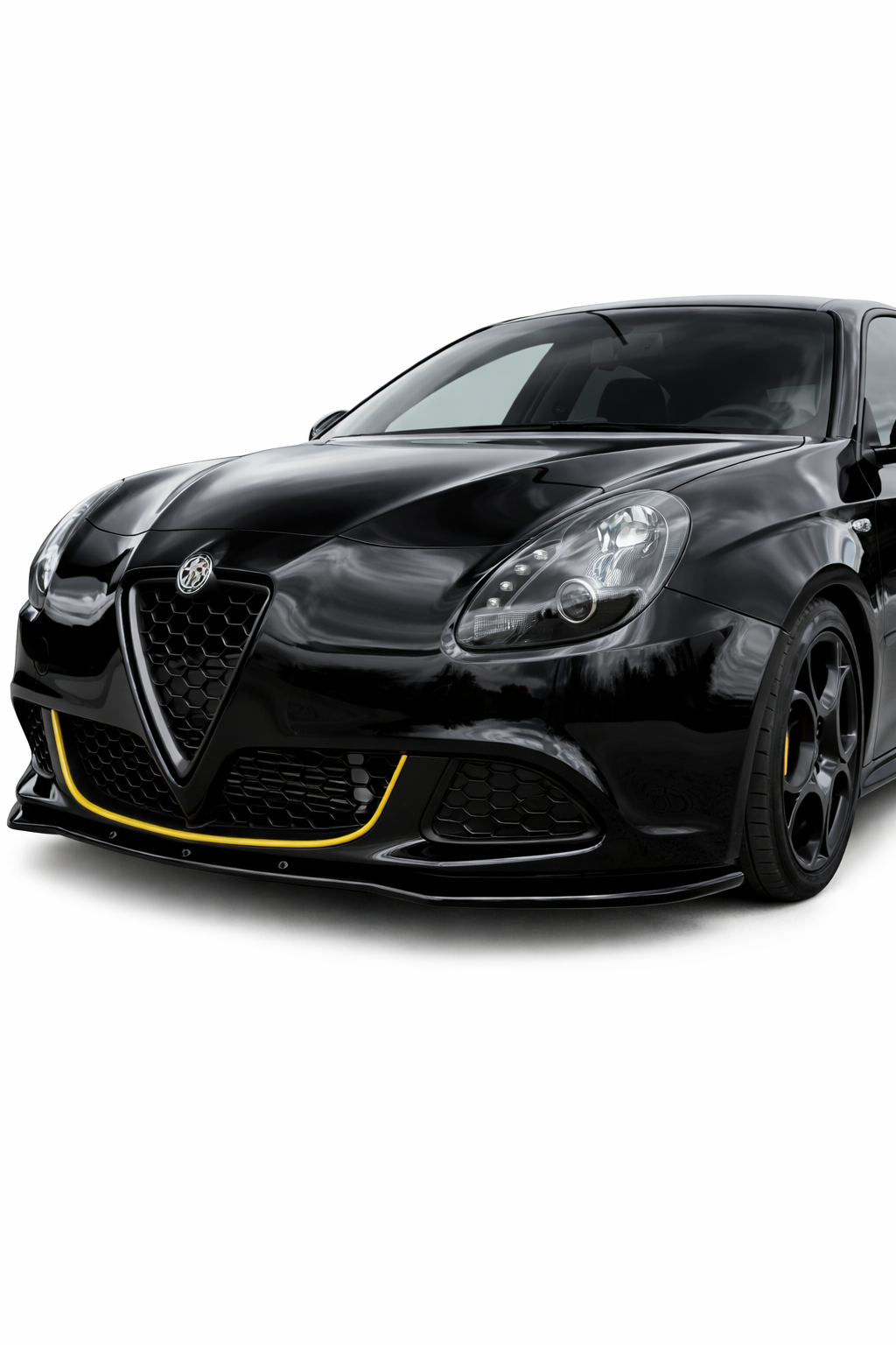 💕ART.1842  SPLITTER  ALFA ROMEO GIULIETTA 2010-2020 NERO LUCIDO💕