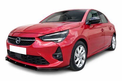 💕ART. 1428 SPLITTER OPEL CORSA F 2019+ STANDARD NERO LUCIDO 💕