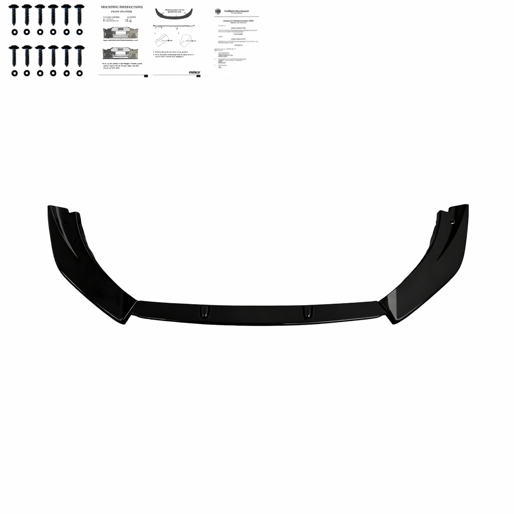 💕ART. 0206 SPLITTER FORD FIESTA MK8 VII ST 2017-2021 NERO LUCIDO 💕