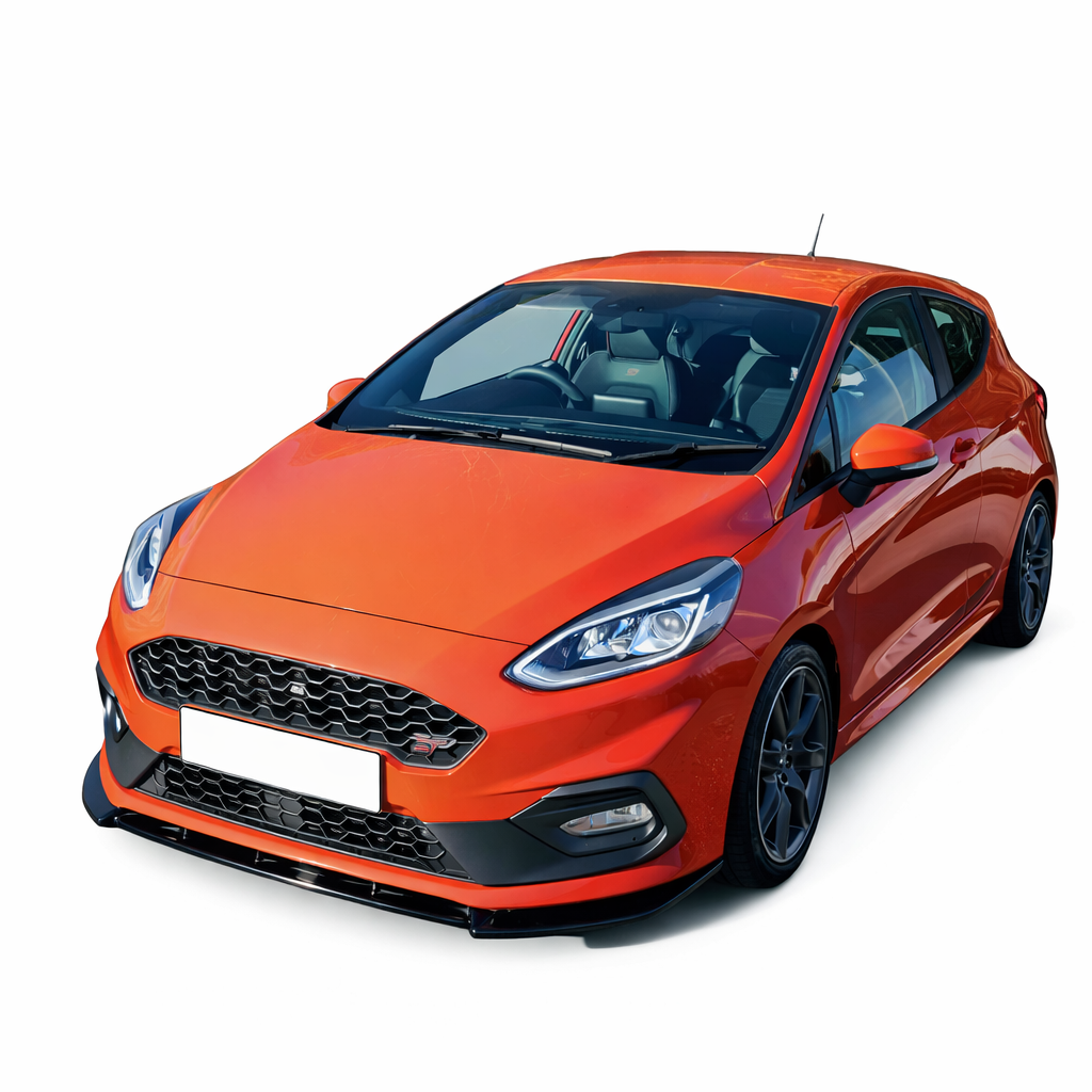 💕ART. 0206 SPLITTER FORD FIESTA MK8 VII ST 2017-2021 NERO LUCIDO 💕