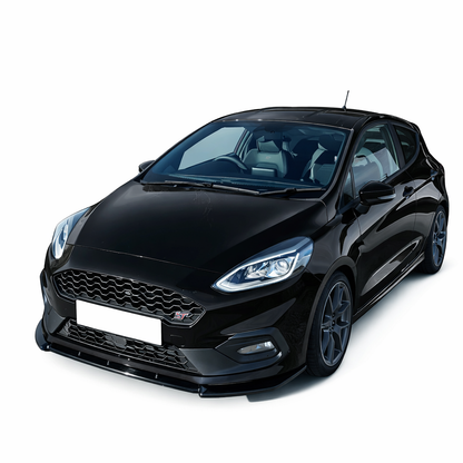 💕ART. 0206 SPLITTER FORD FIESTA MK8 VII ST 2017-2021 NERO LUCIDO 💕
