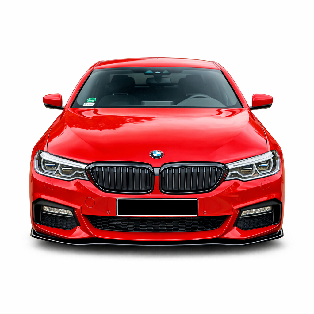 💕ART. 0321 SPLITTER BMW SERIE 5 G30 G31 2017-2020 MSPORT NERO LUCIDO💕