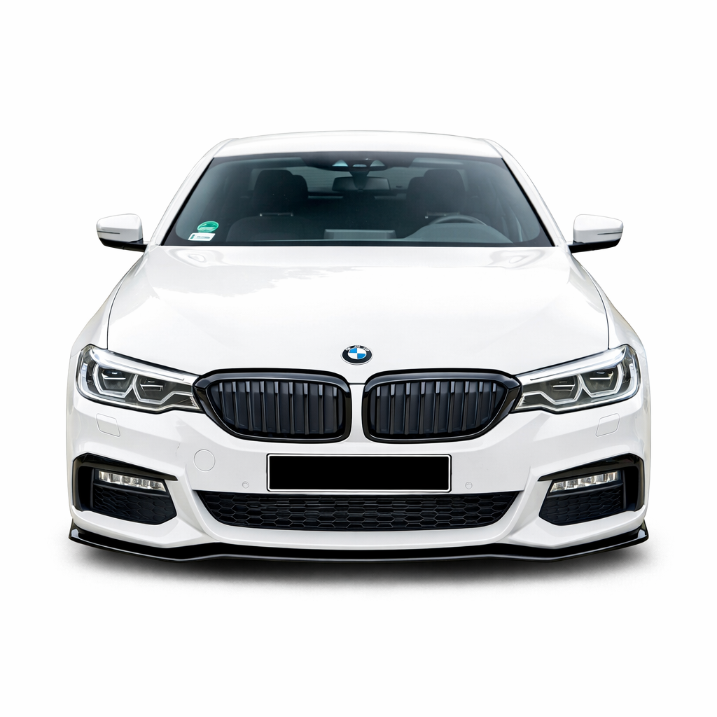 💕ART. 0321 SPLITTER BMW SERIE 5 G30 G31 2017-2020 MSPORT NERO LUCIDO💕