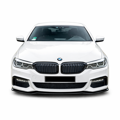 💕ART. 0321 SPLITTER BMW SERIE 5 G30 G31 2017-2020 MSPORT NERO LUCIDO💕