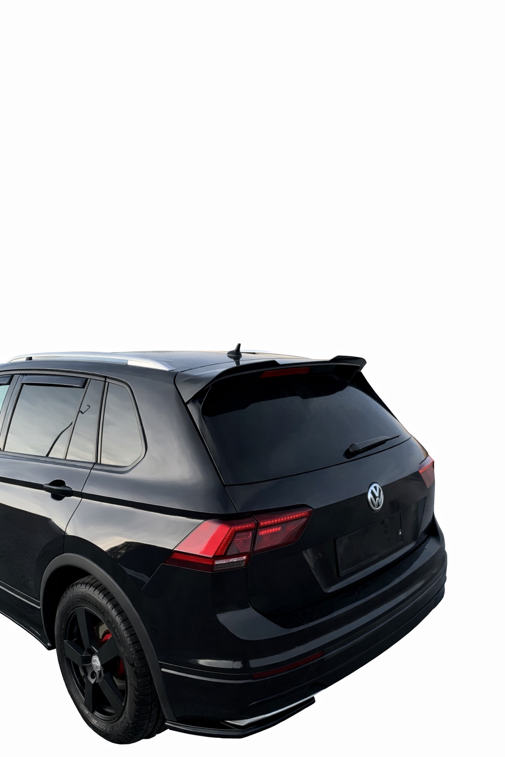 💕ART.2424 SPOILER VOLKSWAGEN TIGUAN MK2 R-LINE 2015-2020 NERO LUCIDO 💕