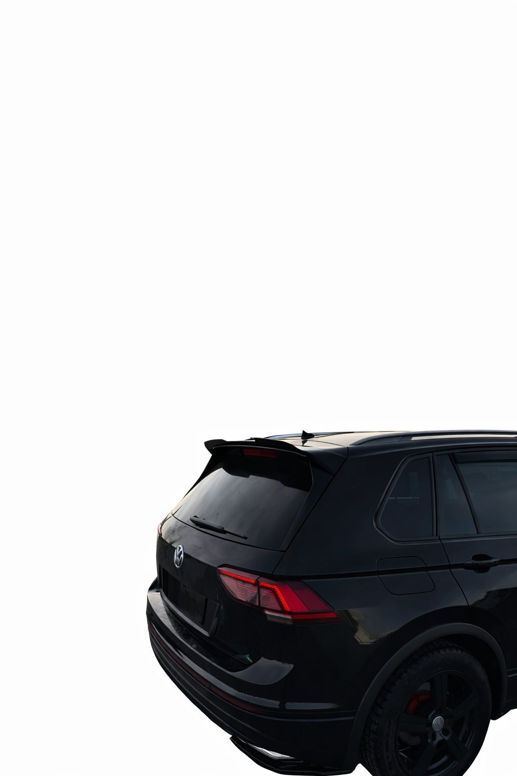 💕ART.2424 SPOILER VOLKSWAGEN TIGUAN MK2 R-LINE 2015-2020 NERO LUCIDO 💕
