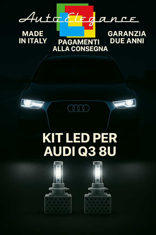 🔥KIT LED D5S 6000K BIANCO CANBUS Anabbaglianti per Audi Q3 8U 🔥