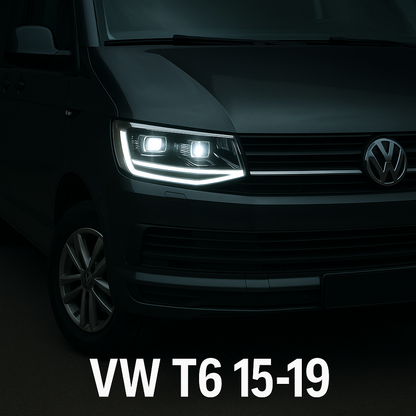 🤩FARI A LED TUBO LUCE CROMATI DRL SEQ ADATTO PER  VW T6 15-19🤩