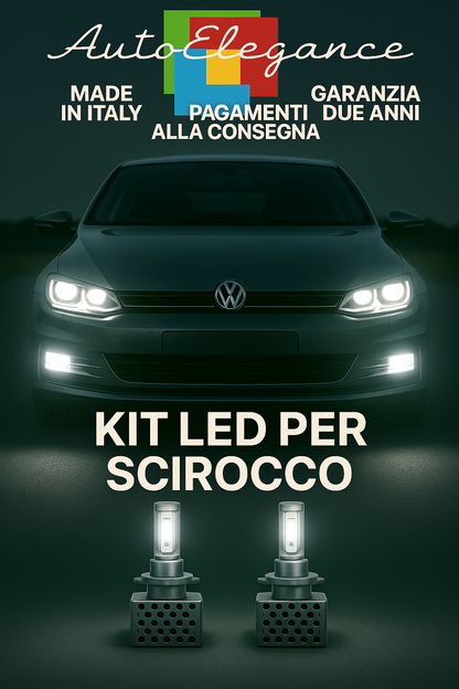 🔥KIT LED D3S 6000K Anabbaglianti per VW Scirocco | Bianco CANBUS🔥 (Copia)