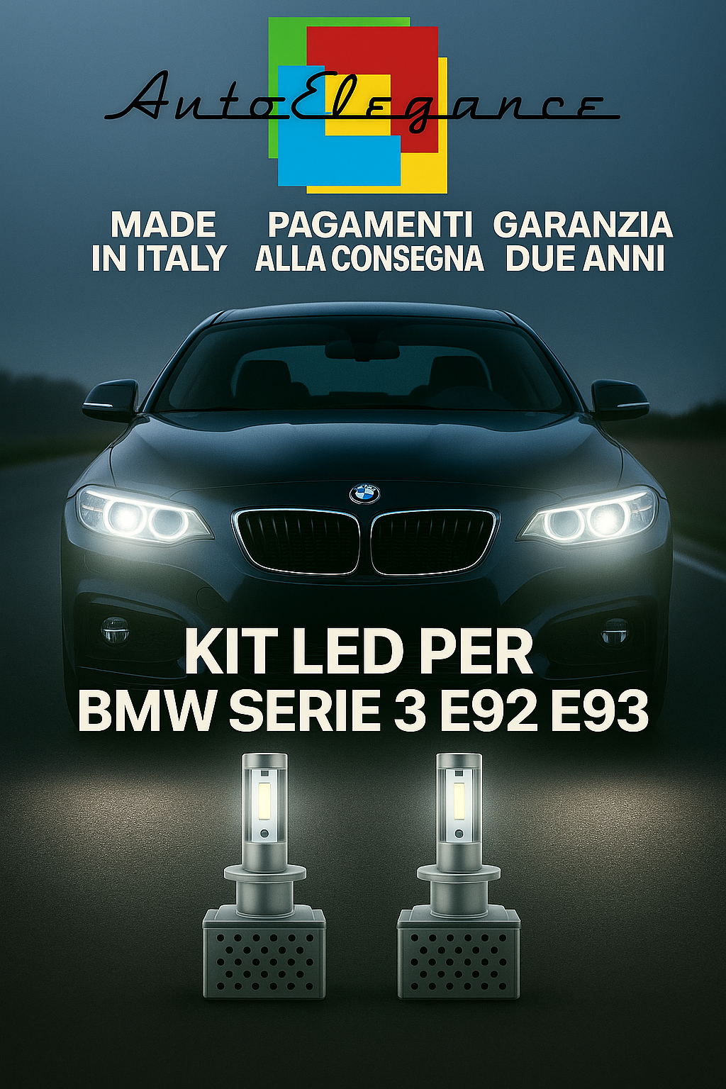 🔥 KIT LED D1S 6000K BIANCO CANBUS Anabbaglianti per BMW Serie 3 E92 E93 🔥