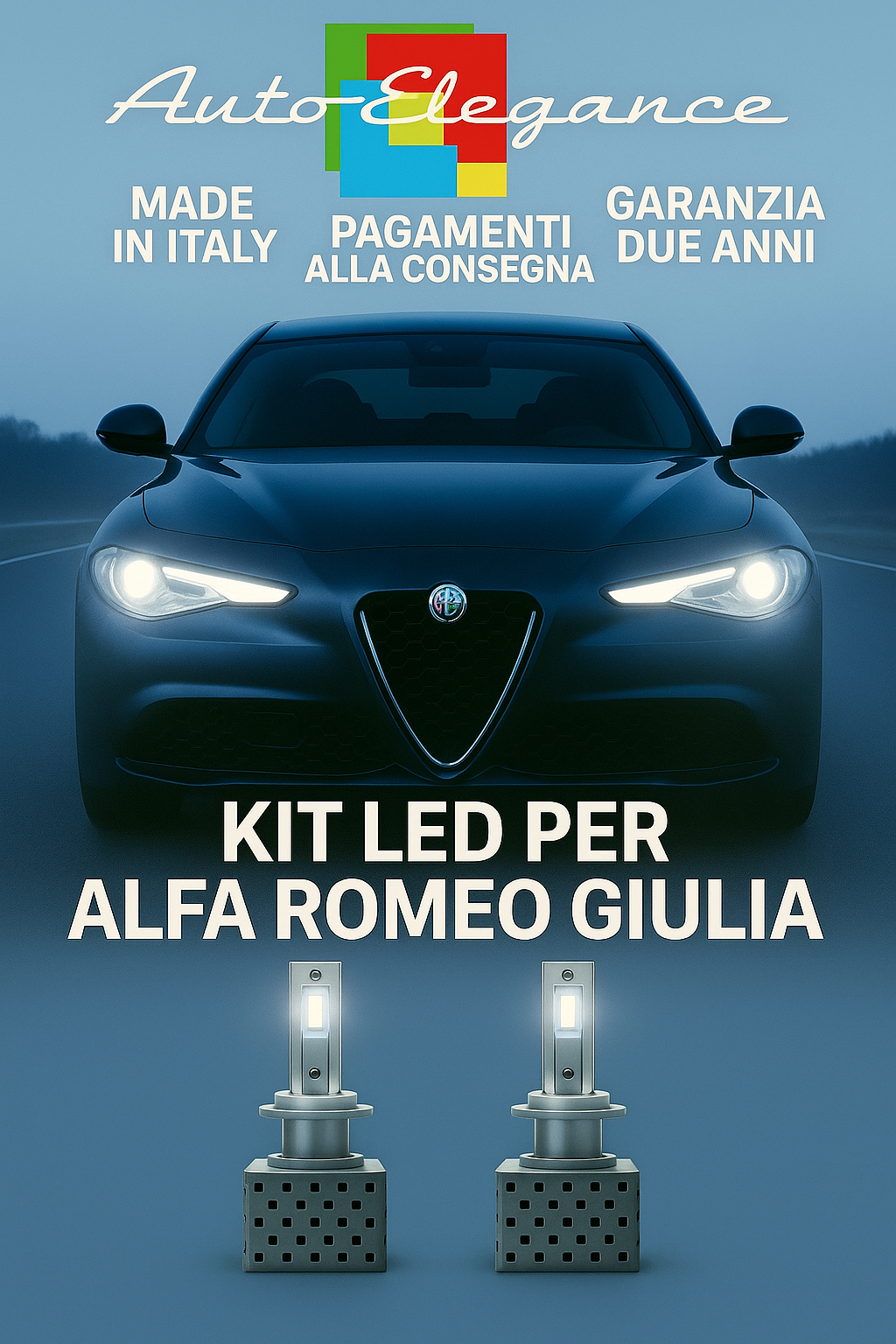 🔥KIT LED D3S 6000K BIANCO CANBUS Anabbaglianti per Alfa Romeo Giulia 🔥
