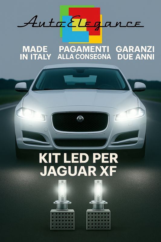 🔥KIT LED D3S 6000K BIANCO CANBUS Anabbaglianti per Jaguar XF 🔥