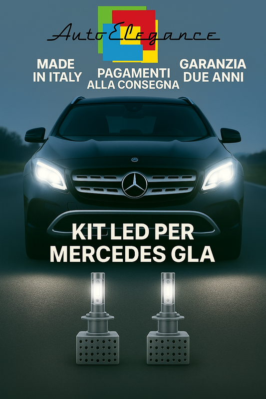 🔥KIT LED D3S 6000K BIANCO CANBUS Anabbaglianti per Mercedes GLA 🔥