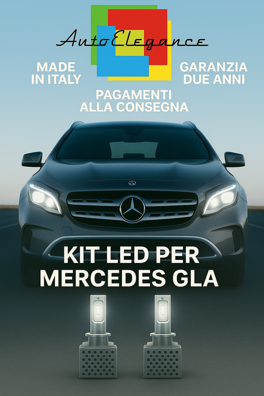 🔥 KIT LED D3S 6000K BIANCO CANBUS Anabbaglianti per Mercedes GLA 🔥