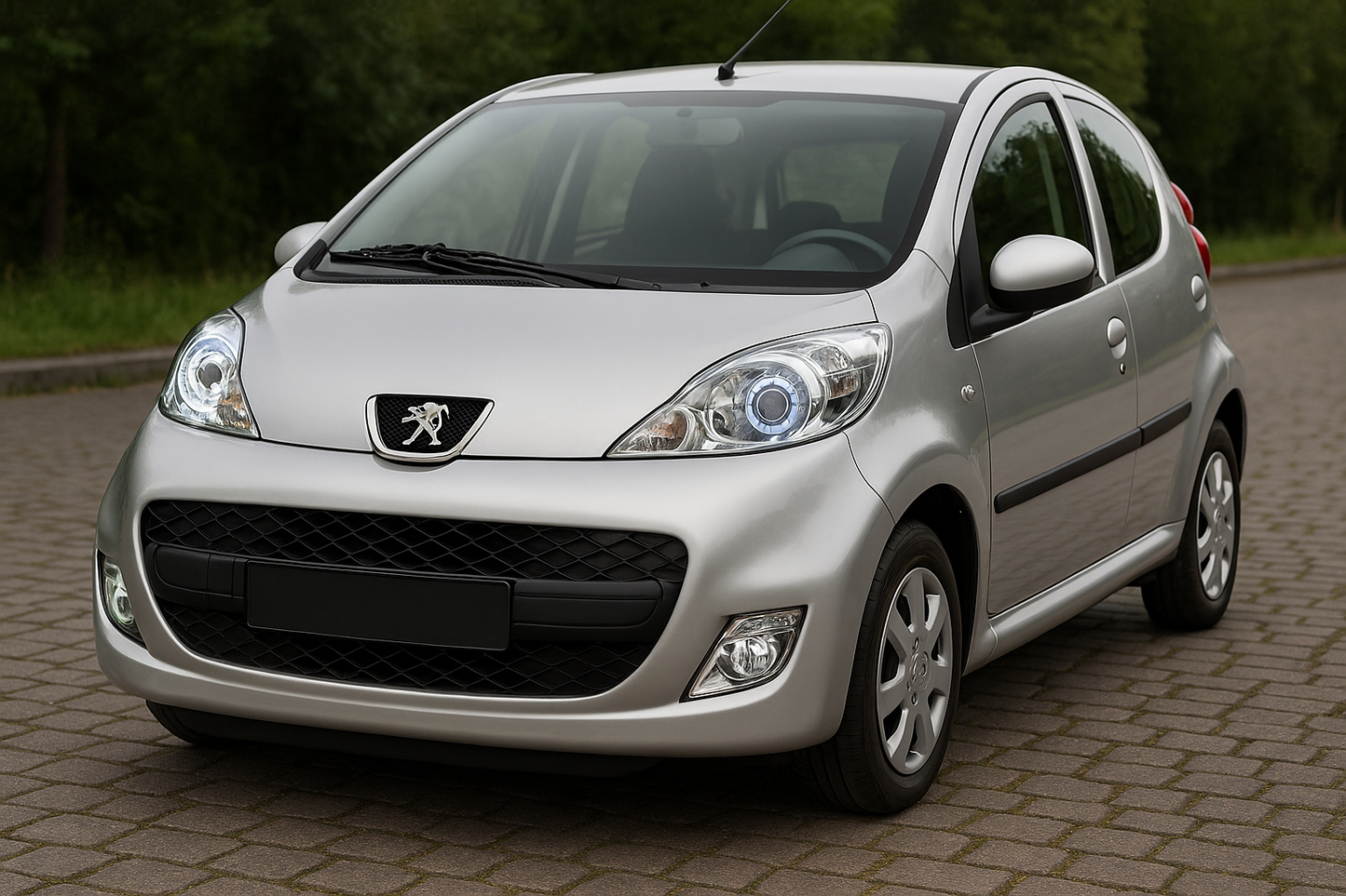 🤩FARI ANTERIORI DAYLIGHT CHROME ADATTO PER PEUGEOT 107 05-11 🤩