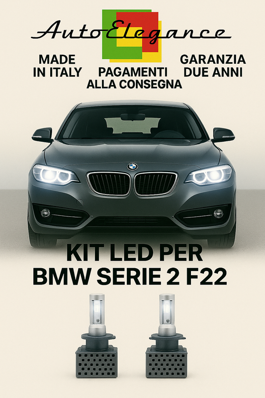 🔥KIT LED D1S 6000K BIANCO Anabbaglianti per BMW Serie 2 F22 🔥