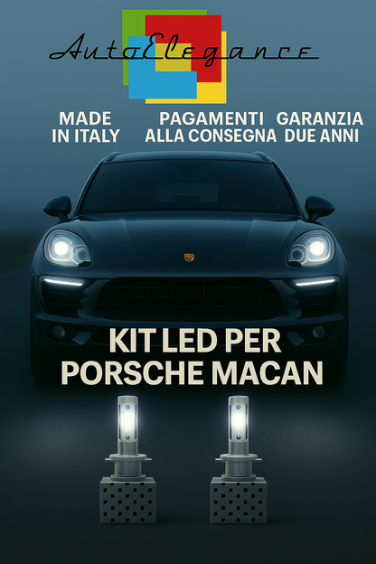 🔥 KIT LED D3S 6000K BIANCO Anabbaglianti per Porsche Macan 🔥