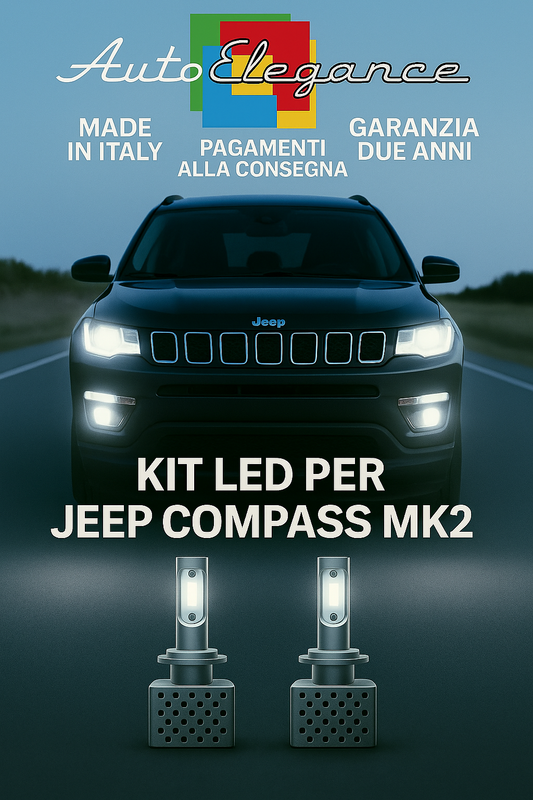 🔥KIT LED D3S 6000K BIANCO Anabbaglianti per Jeep Compass MK2 🔥