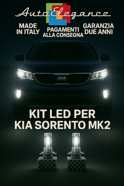 🔥KIT LED D3S 6000K Anabbaglianti + Fendinebbia per Kia Sorento MK2 🔥