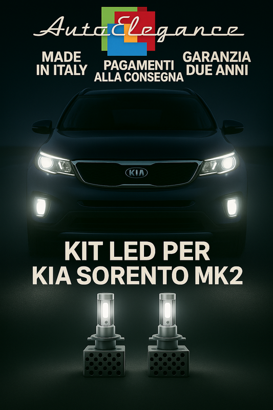 🔥KIT LED D3S 6000K Anabbaglianti + Fendinebbia per Kia Sorento MK2 🔥
