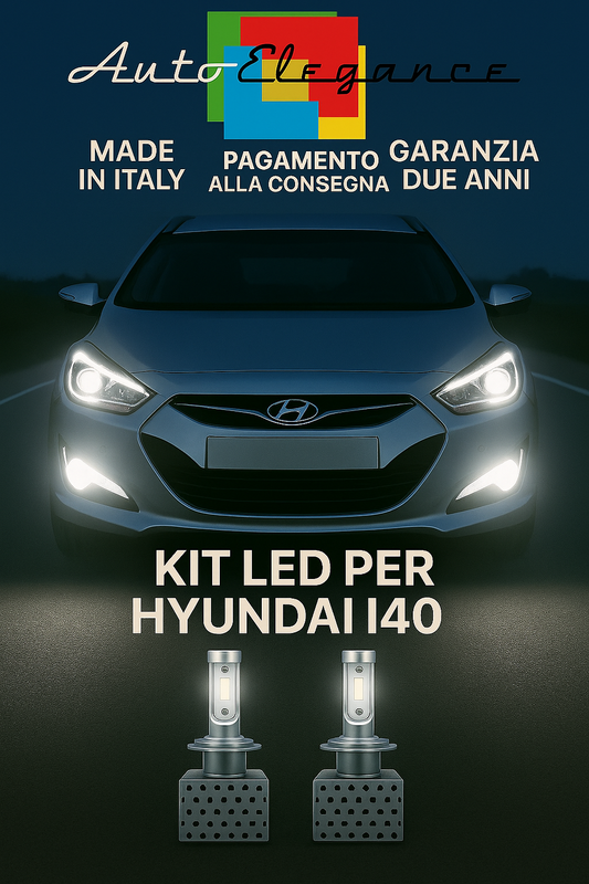 🔥KIT LED D1S 6000K BIANCO Anabbaglianti per Hyundai i40 🔥